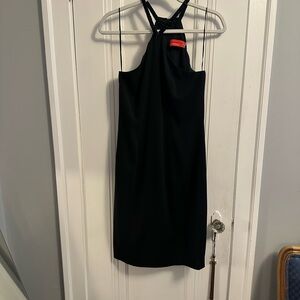 Elegant Black Halter Dress designer Marc Carmen Valvo